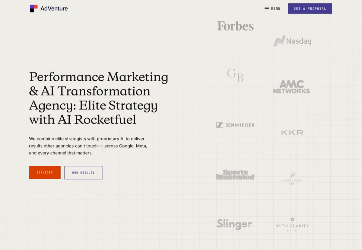 AdVenture Media — AI-native performance marketing agency