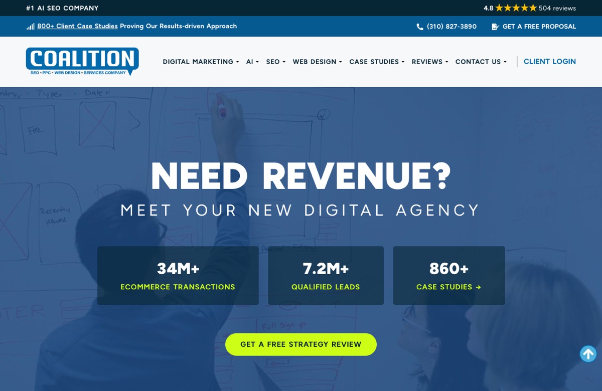 Coalition Technologies, an SEO-led full-service Shopify agency among the best Shopify agencies
