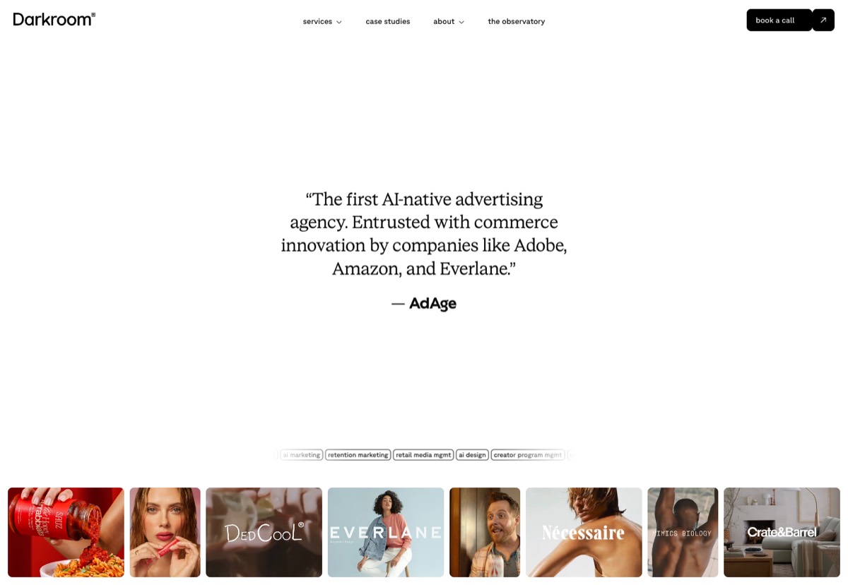 Darkroom — DTC brand-building and performance eCommerce marketing agency