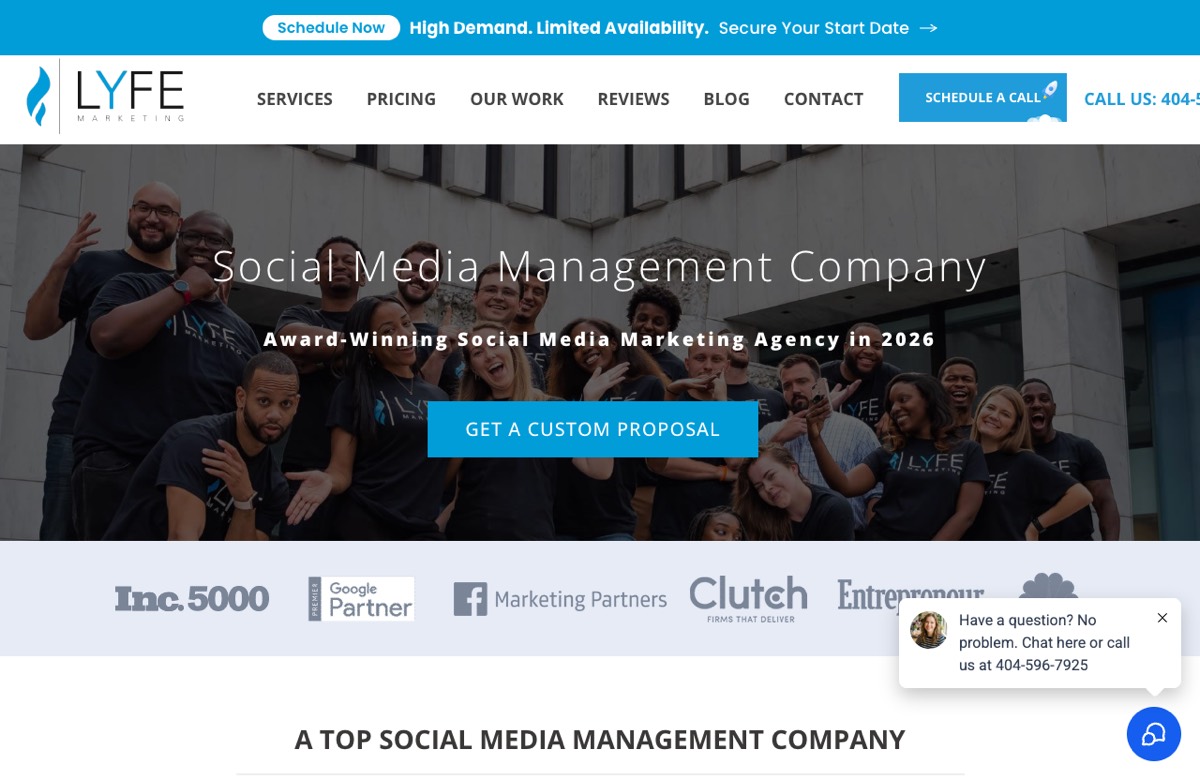 LYFE Marketing, a small-business social media management agency