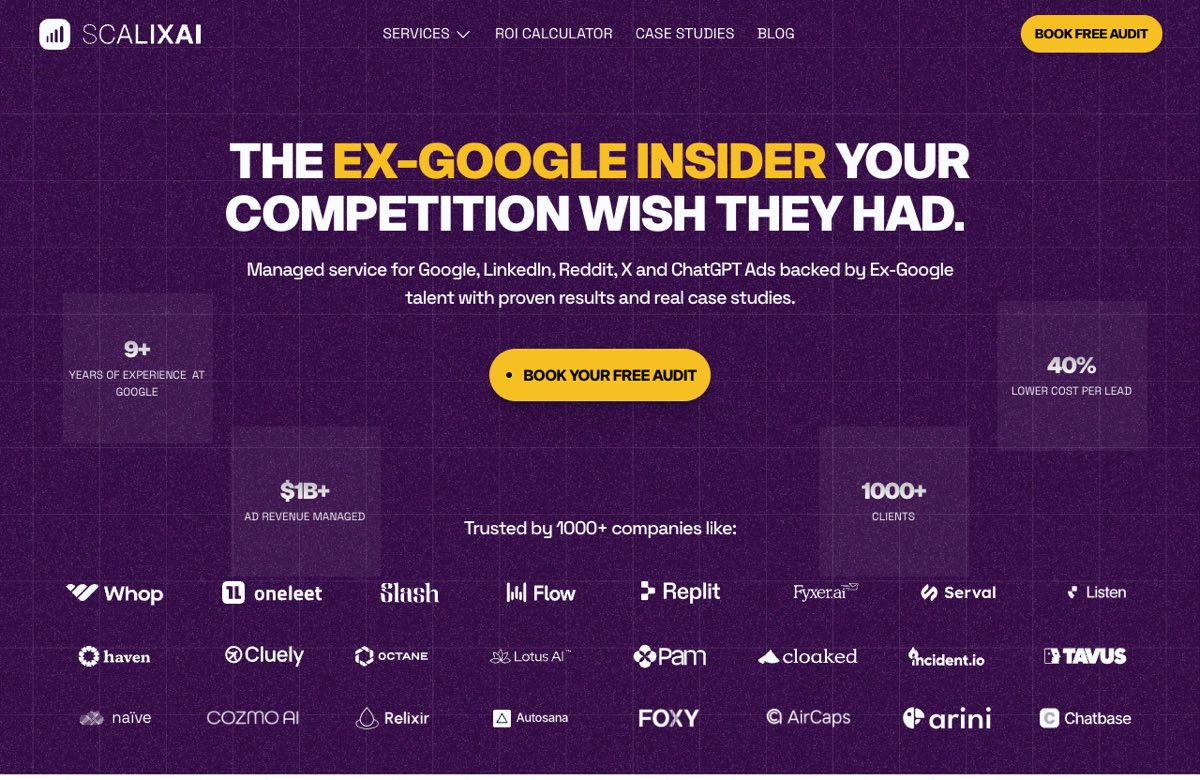 Scalix AI — AI-first Google Ads management agency