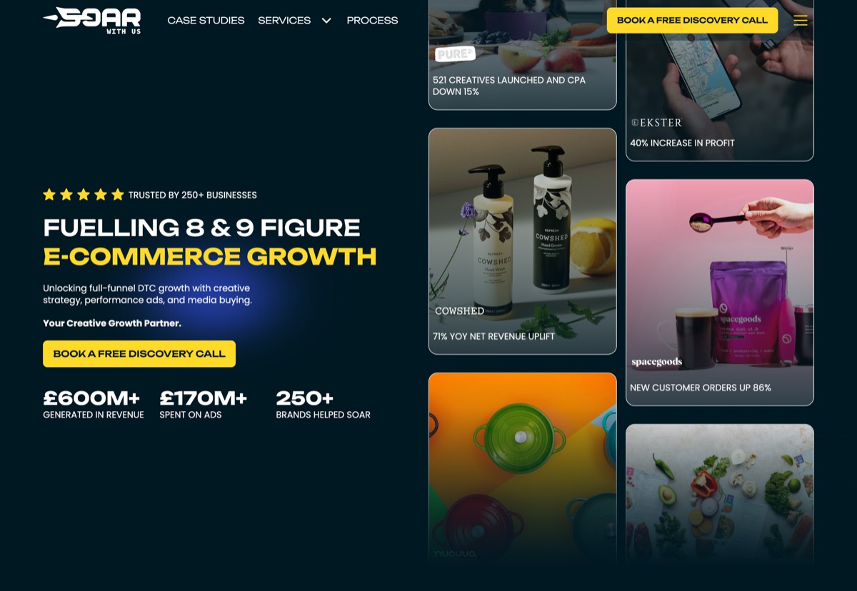 Soar With Us — UK DTC eCommerce performance marketing agency