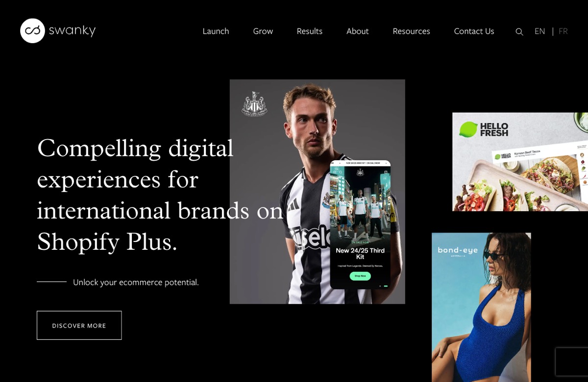 Swanky, a Shopify Plus migration and re-platforming agency on a best Shopify agencies list