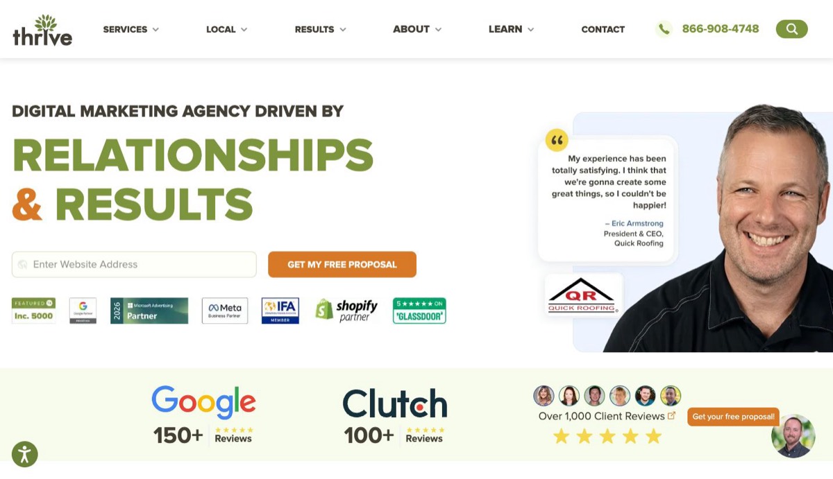 Thrive Agency — full-service digital marketing agency for eCommerce