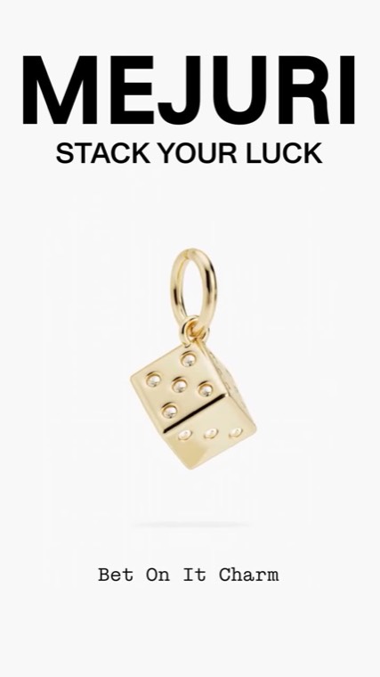 Facebook ad example — Mejuri Good Luck Charms product drop video ad