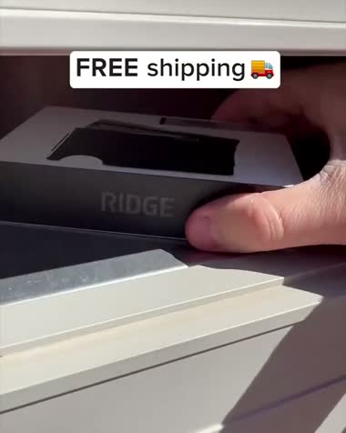 Ridge wallet free shipping offer frame