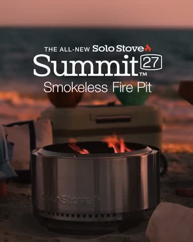 Solo Stove Summit 27 smokeless fire pit end card