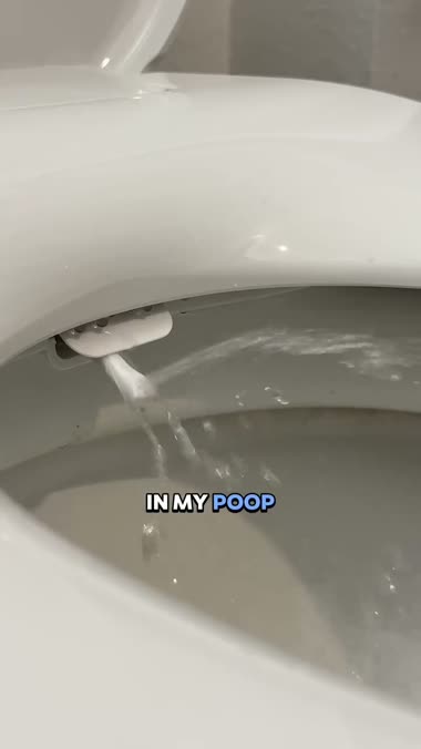 TUSHY bidet water stream demonstration frame