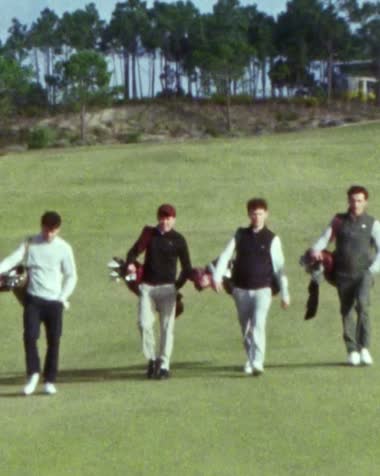 Golf scene in the Vuori Tom Holland edit ad
