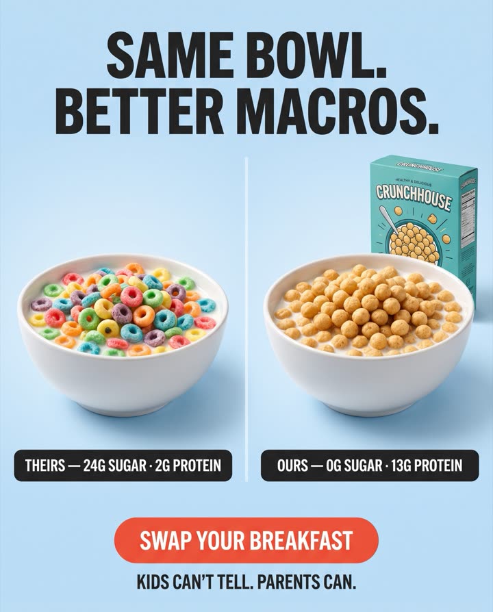 AI-generated Before / After ad