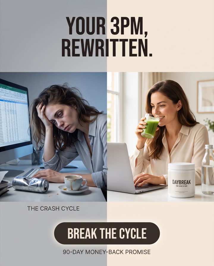 AI-generated Before / After ad